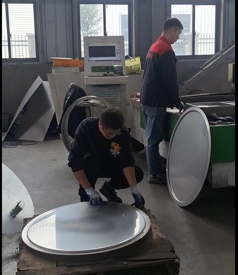Équipe technique Tcherien sur chantier